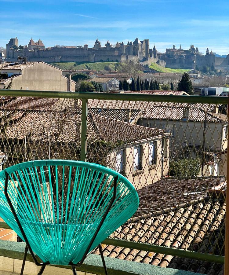 Duplex 70M2 - Vue Cite Medievale - Parking Gratuit カルカソンヌ エクステリア 写真